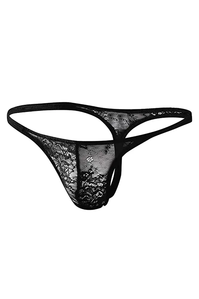 Dantel Detay Erkek String Tanga