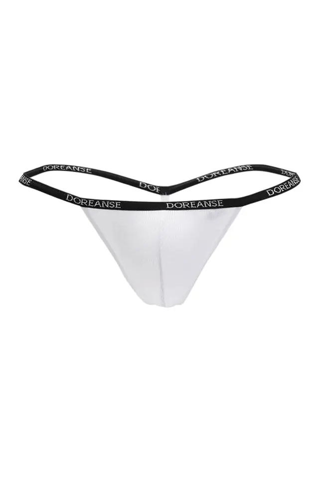 Micromodal Beyaz Erkek Tanga String