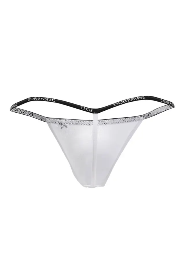 Micromodal Beyaz Erkek Tanga String