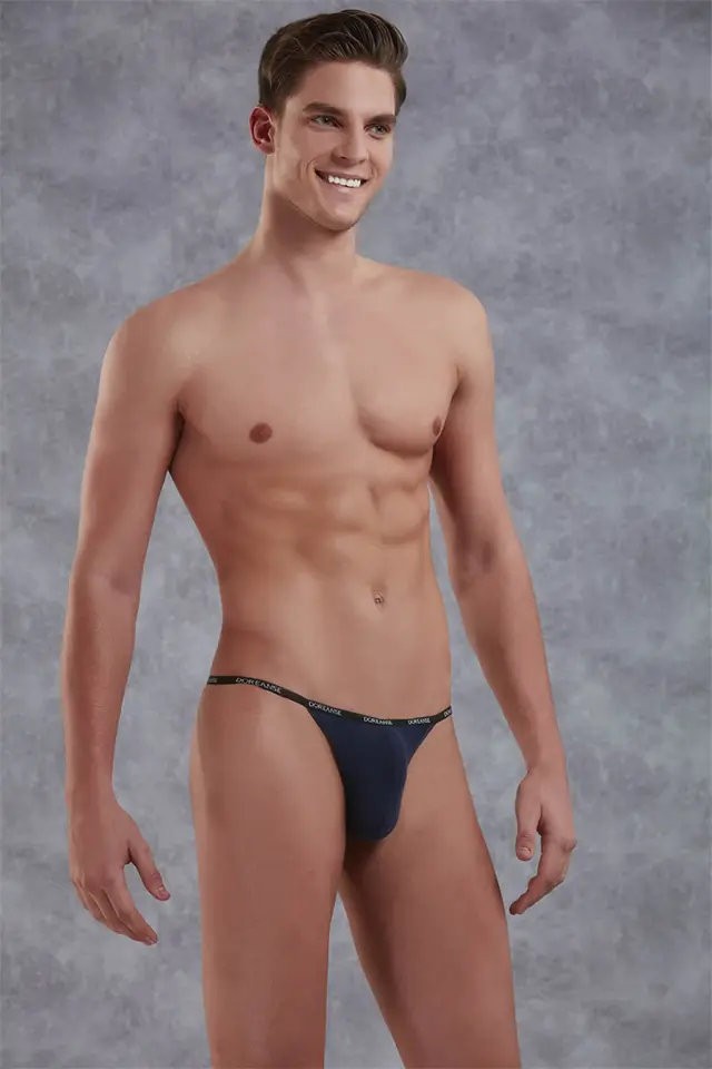 Micromodal Lacivert Erkek Tanga String