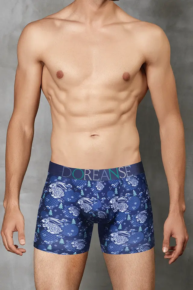 Tavşan Desenli Erkek Boxer