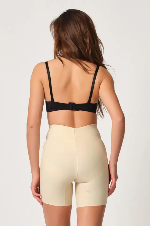 Yüksek Bel Ten Boxer Lazer Korse