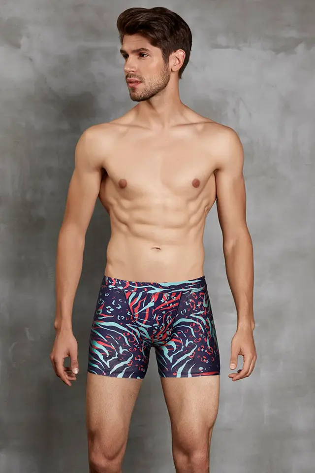 Zebra Baskılı Erkek Boxer