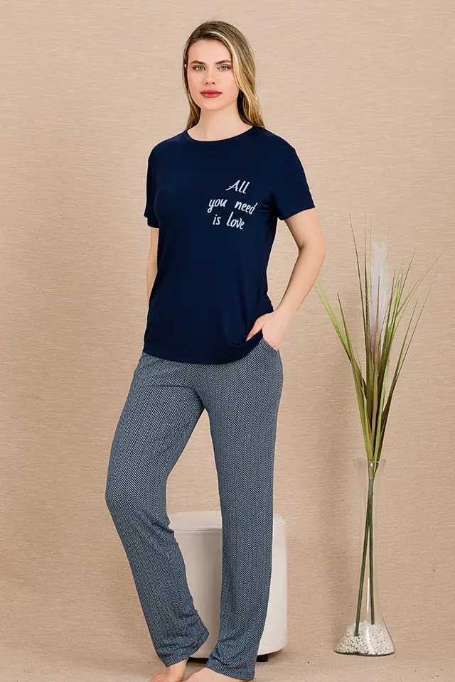 All You Kısa Kollu Bayan Pijama Takımı