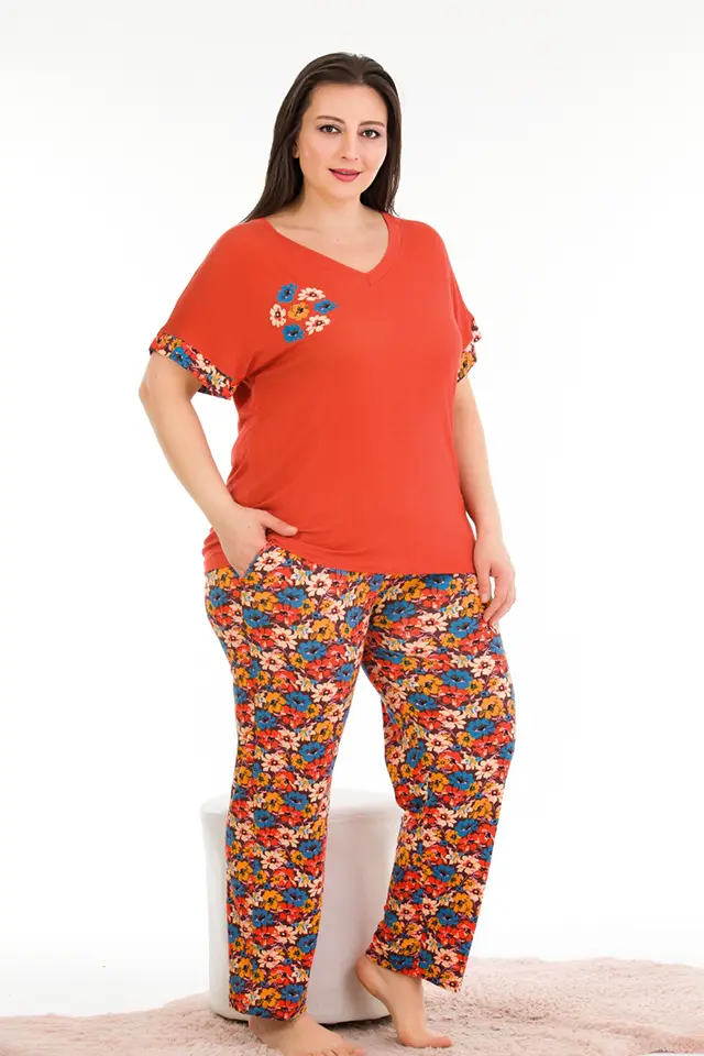 Büyük Beden Bayan Pijama Takımı