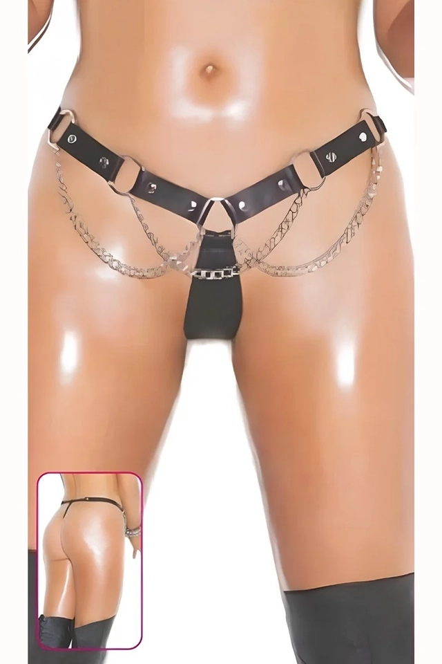 Harness Fantazi Zincirli Tanga
