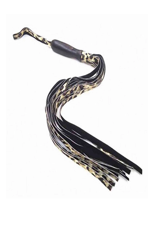 Leopar Desenli Fantazi Kırbaç