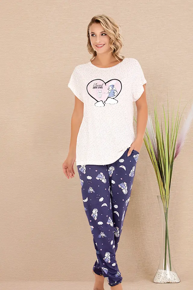 Sweet Kısa Kollu Bayan Pijama Takımı